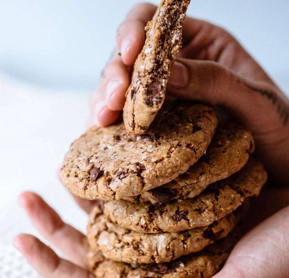 Crunchy Chaga Chocolate Cookies