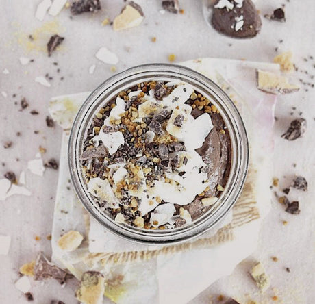 Chocolate Honeycomb Chia Pudding