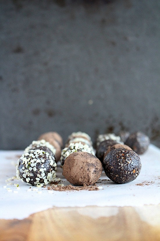 Dark Chocolate Walnut Truffles