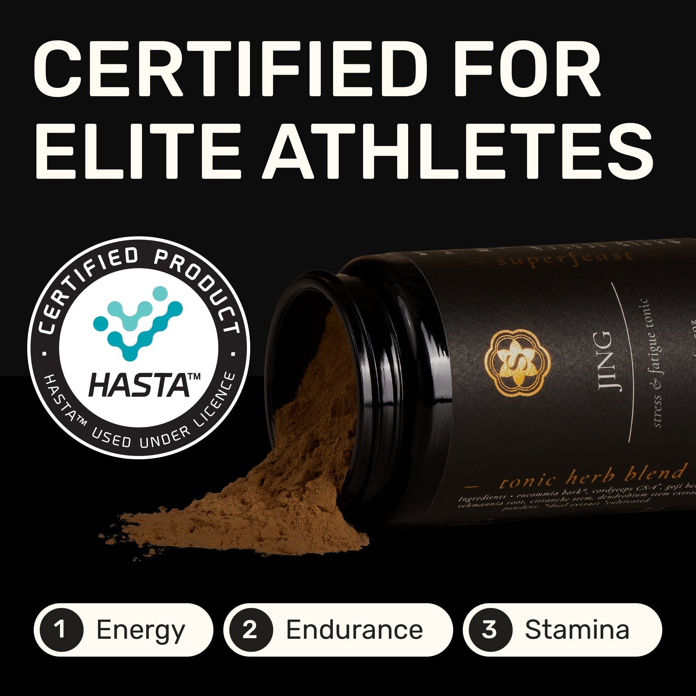 JING IS NOW HASTA CERTIFIED